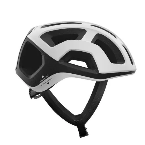 POC Ventral Lite WF Velohelm - Hydrogen White/Uranium Black Matt